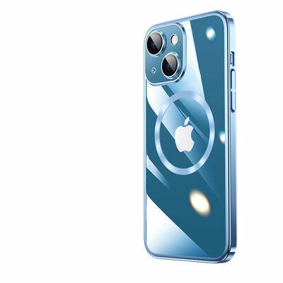 Apple iPhone 13 Kılıf Wireless Şarj Özellikli Sert PC Patinda Riksos Magsafe Kapak