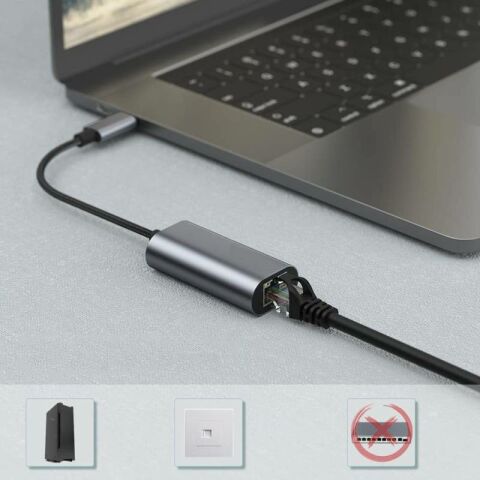 Patinda QG03 USB-A to RJ45 USB3.0 Ethernet Dönüştürücü Kablo 1000Mbps 22cm