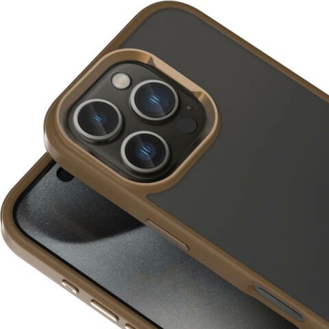 Apple iPhone 16 Pro Max Kılıf Magsafe Şarj Özellikli Parlak Kamera Çerçeveli Patinda Kost Kapak