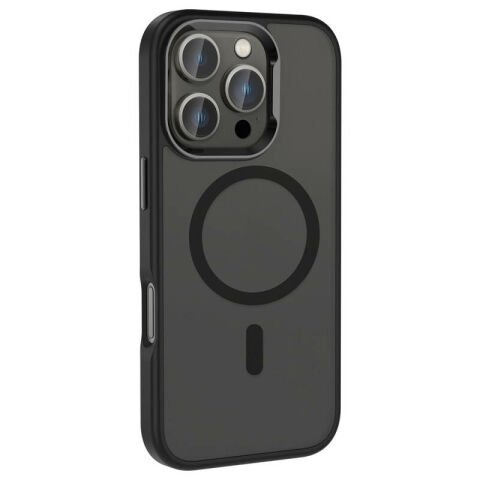 Apple iPhone 16 Pro Max Kılıf Magsafe Şarj Özellikli Parlak Kamera Çerçeveli Patinda Kost Kapak