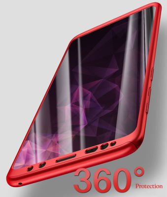 Galaxy S9 Kılıf Patinda 360 3 Parçalı Rubber Kapak