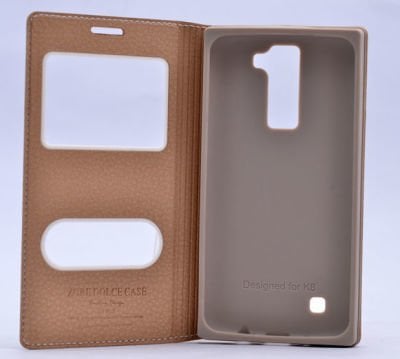 LG K8 Kılıf Patinda Dolce Kapaklı Kılıf