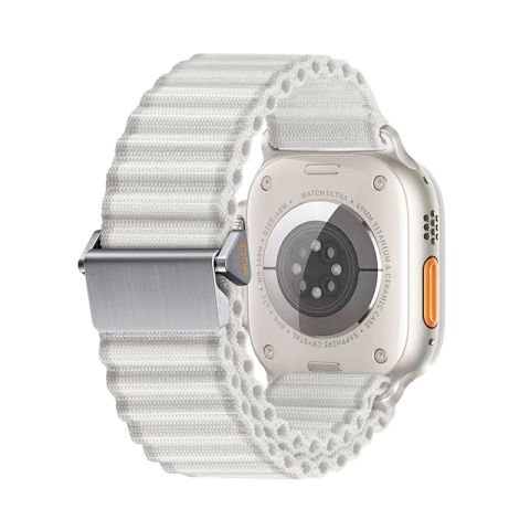 Apple Watch 42mm Patinda KRD-123 Naylon Kumaş Hasır Örgülü Kordon