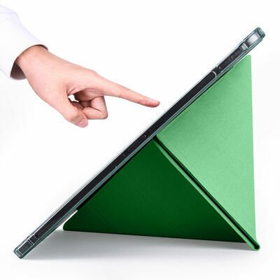 Apple iPad Pro 11 2020 (2.Nesil) Kılıf Patinda Tri Folding Kalem Bölmeli Standlı Kılıf