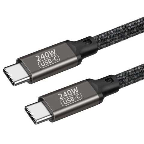 Patinda QG02 Type-C to Type-C PD3.1 Data Kablosu 240W 480Mbps 1.5 Metre