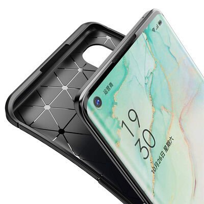 Oppo Reno 3 Pro 5G Kılıf Patinda Negro Silikon Kapak