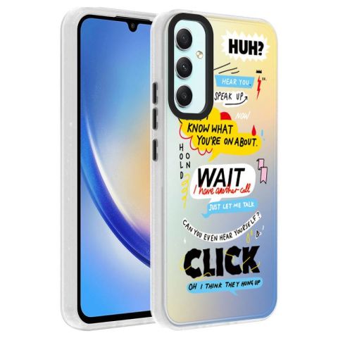 Galaxy A34 Kılıf Desenli Patinda Dragon Sert Kapak
