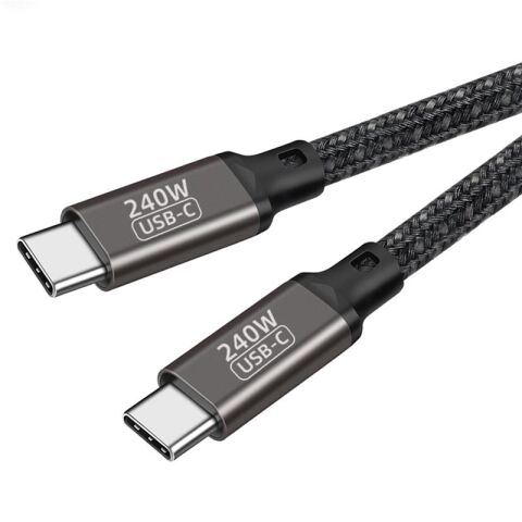 Patinda QG02 Type-C to Type-C PD3.1 Data Kablosu 240W 480Mbps 1 Metre