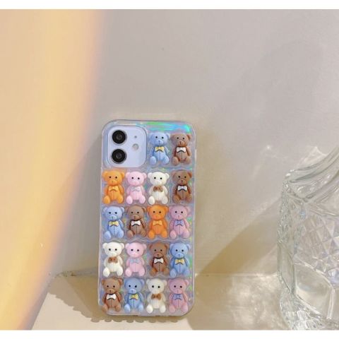 iPhone Hologramlı Bear Kılıf