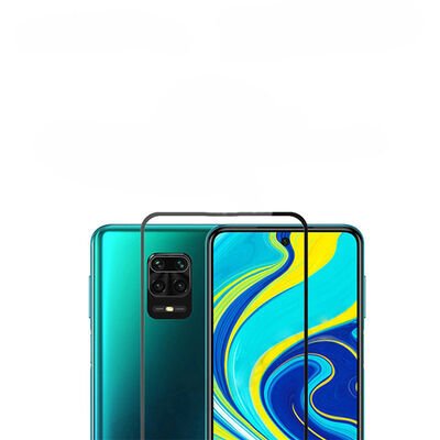 Xiaomi Redmi Note 9S Patinda Kenarları Kırılmaya Dayanıklı Cam Ekran Koruyucu