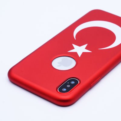 Apple iPhone X Kılıf Patinda Bayrak Silikon
