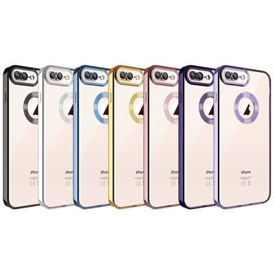 Apple iPhone 7 Plus Kılıf Kamera Korumalı Logo Gösteren Patinda Omega Kapak
