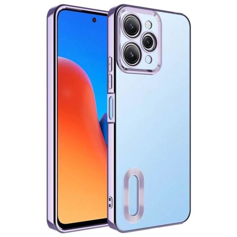 Xiaomi Redmi 12 Kılıf Kamera Korumalı Logo Gösteren Patinda Omega Kapak