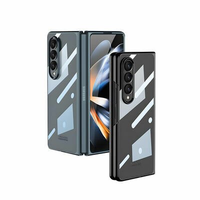 Galaxy Z Fold 4 Kılıf Patinda Full Camlı Kıpta Kapak