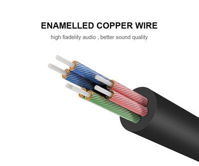 Qgeem QG-AU08 3.5mm Çoğaltıcı Audio Kablo