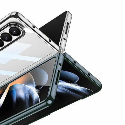 Galaxy Z Fold 4 Kılıf Patinda Full Camlı Kıpta Kapak