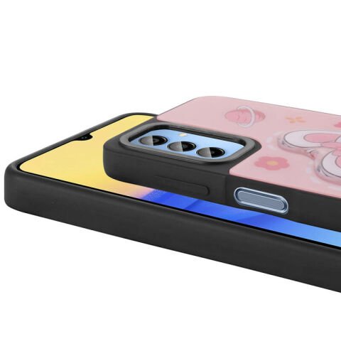 Galaxy A25 Kılıf Parlayan Kabartmalı İkonik Figürlü Patinda Amas Silikon Kapak