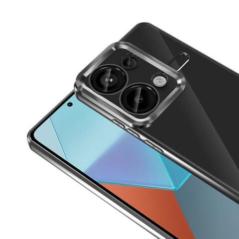 Xiaomi Redmi Note 13 Pro 4G Kılıf Kamera Korumalı Logo Gösteren Patinda Omega Kapak