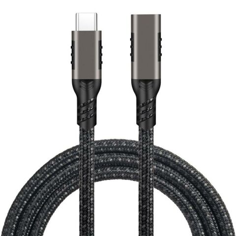 Patinda Extension USB3.2 Type-C PD Uzatma Kablosu 100W 20Gbps 4K@60Hz 0.5 Metre