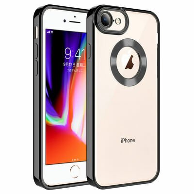 Apple iPhone SE 2022 Kılıf Kamera Korumalı Logo Gösteren Patinda Omega Kapak