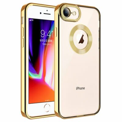 Apple iPhone SE 2022 Kılıf Kamera Korumalı Logo Gösteren Patinda Omega Kapak