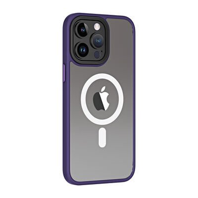 Apple iPhone 14 Pro Kılıf Wireless Şarj Özellikli Patinda Hibrit Magsafe Kapak