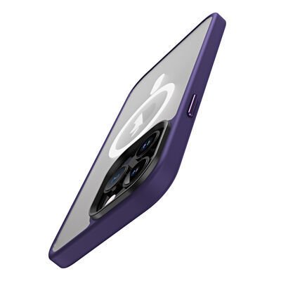 Apple iPhone 14 Pro Kılıf Wireless Şarj Özellikli Patinda Hibrit Magsafe Kapak