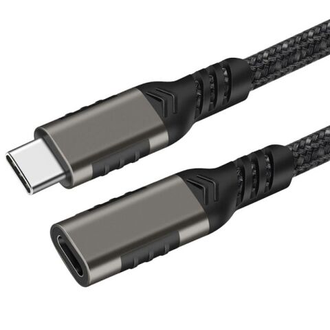Patinda Extension USB3.2 Type-C PD Uzatma Kablosu 100W 20Gbps 4K@60Hz 0.2 Metre