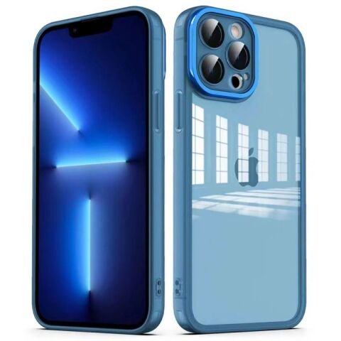 Apple iPhone 13 Pro Kılıf Kamera Korumalı Transparan Patinda Post Kapak