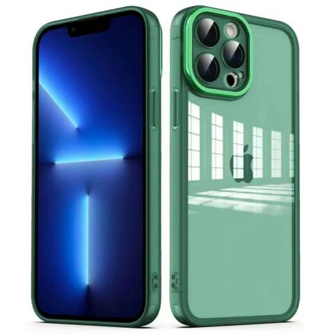 Apple iPhone 13 Pro Kılıf Kamera Korumalı Transparan Patinda Post Kapak