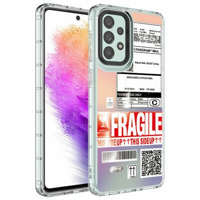Galaxy A53 5G Kılıf Kamera Korumalı Renkli Desenli Sert Silikon Patinda Korn Kapak