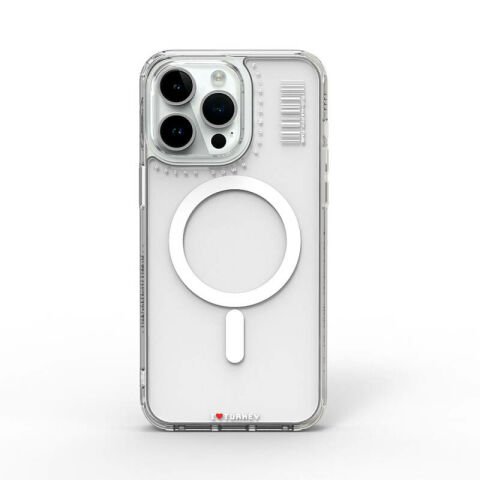 Apple iPhone 15 Pro Max Kılıf Magsafe Şarj Özellikli Şeffaf Transparan Wiwu Turkey D Serisi Kapak