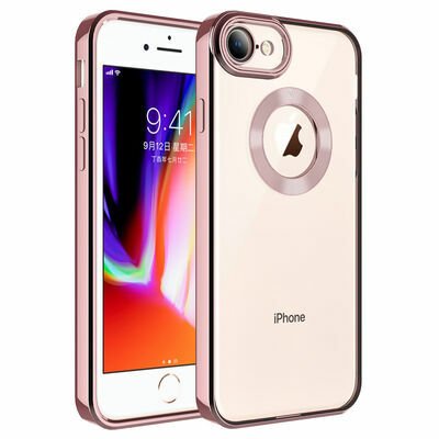 Apple iPhone SE 2020 Kılıf Kamera Korumalı Logo Gösteren Patinda Omega Kapak