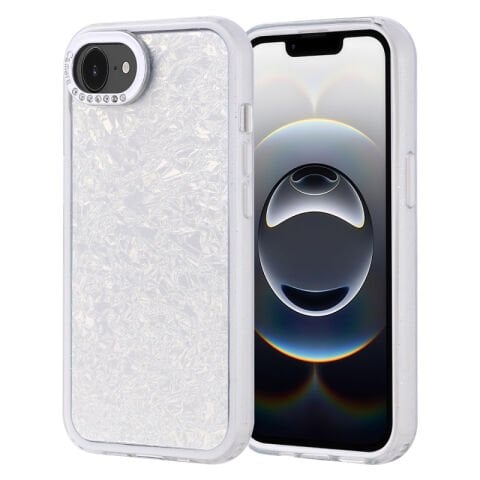 Apple iPhone 16E Kılıf Taşlı Tasarımlı Patinda Kapi Kapak