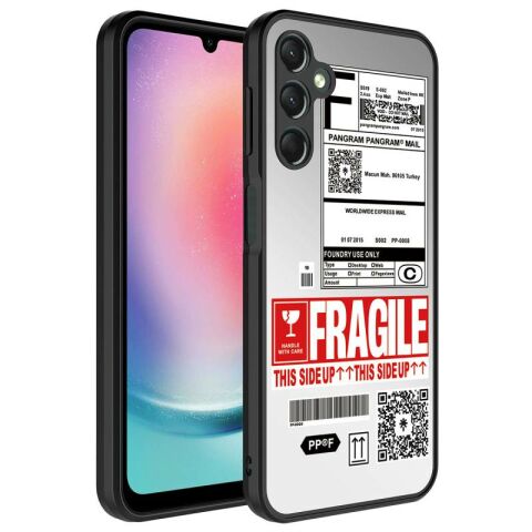 Galaxy A24 Kılıf Aynalı Desenli Kamera Korumalı Parlak Patinda Mirror Kapak