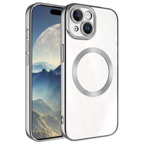 Apple iPhone 15 Kılıf Magsafe Wireless Şarj Özellikli Patinda Setro Silikon