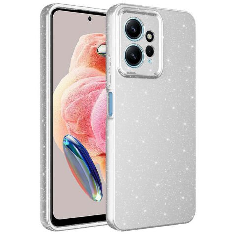 Xiaomi Redmi Note 12 4G Kılıf Kamera Korumalı Simli Lüks Patinda Koton Kapak