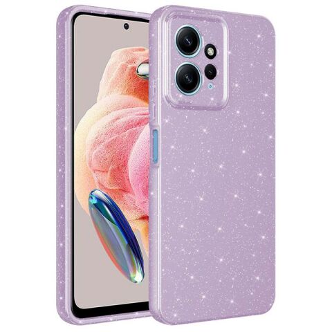 Xiaomi Redmi Note 12 4G Kılıf Kamera Korumalı Simli Lüks Patinda Koton Kapak