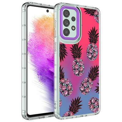 Galaxy A33 5G Kılıf Kamera Korumalı Renkli Desenli Sert Silikon Patinda Korn Kapak