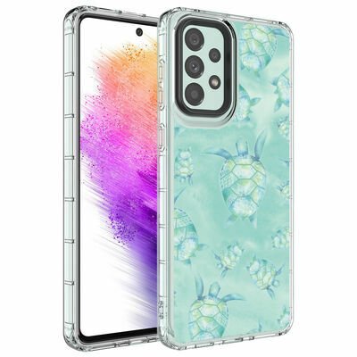 Galaxy A33 5G Kılıf Kamera Korumalı Renkli Desenli Sert Silikon Patinda Korn Kapak