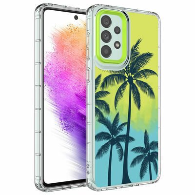 Galaxy A33 5G Kılıf Kamera Korumalı Renkli Desenli Sert Silikon Patinda Korn Kapak