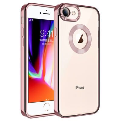 Apple iPhone 8 Kılıf Kamera Korumalı Logo Gösteren Patinda Omega Kapak