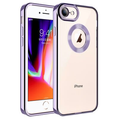 Apple iPhone 8 Kılıf Kamera Korumalı Logo Gösteren Patinda Omega Kapak