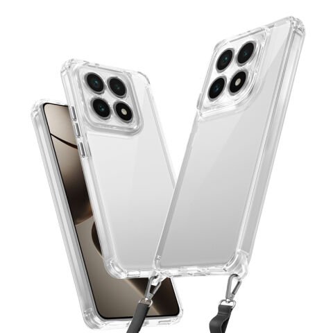 Xiaomi 14T Pro Kılıf Airbagli Takılabilir Askı Aparatlı Patinda Snap Silikon Kapak
