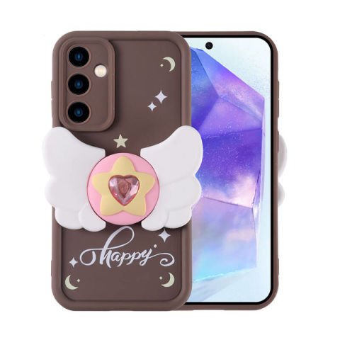 Galaxy A35 Kılıf Kamera Korumalı Figür Tasarımlı Patinda Kapya Kapak