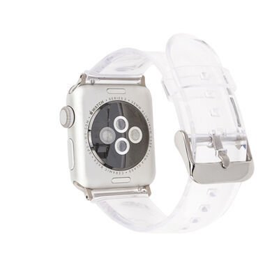 Apple Watch 40mm KRD-13 Şeffaf Silikon Kordon