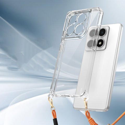 Xiaomi 14T Kılıf Airbagli Takılabilir Askı Aparatlı Patinda Snap Silikon Kapak