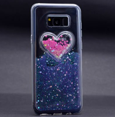 Galaxy S8 Plus Kılıf Patinda Kalpli Silikon