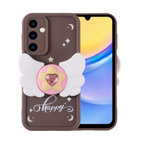 Galaxy A15 Kılıf Kamera Korumalı Figür Tasarımlı Patinda Kapya Kapak