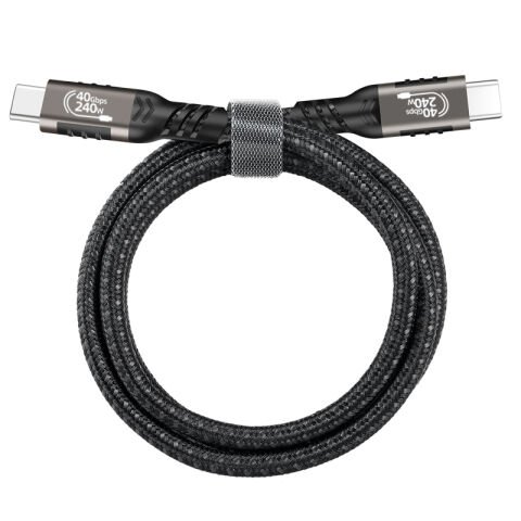 Patinda QG01 Type-C to Type-C USB4 PD Data Kablosu 240W 40Gbps 8K@60Hz 0.2 Metre